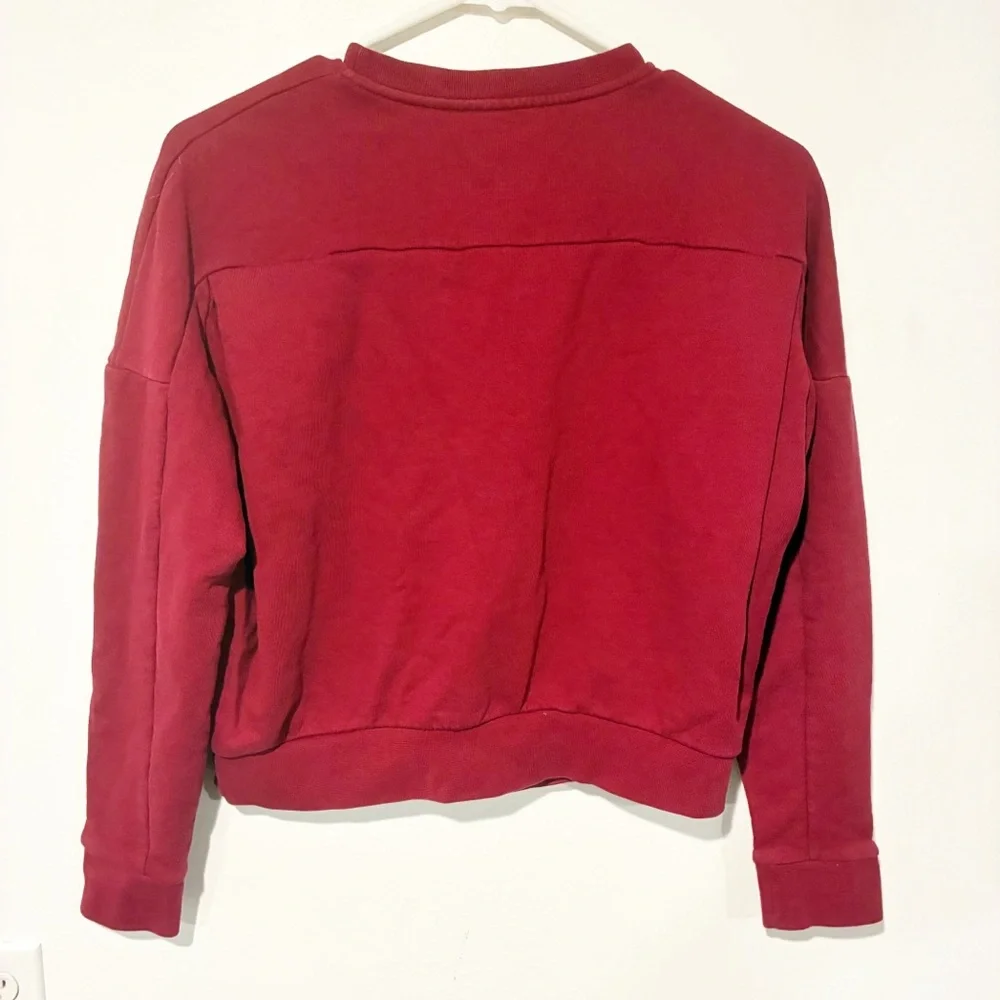 Alexander‎ McQueen Red Paint Drip Graphic Sweatshirt Pullover Size 36 - Picture 6 of 6